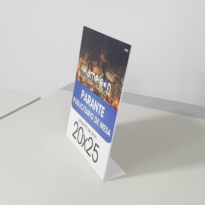 Parante Publicitario tipo L de Mesa