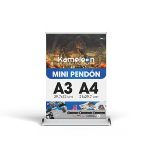 Mini pendón de escritorio A3 o A4