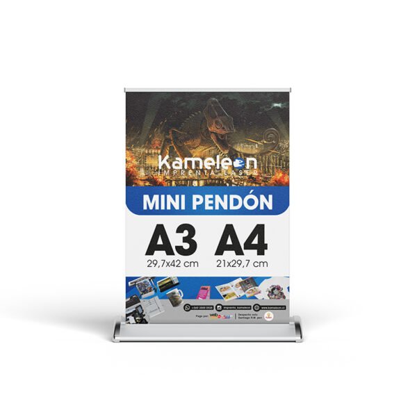 Mini pendón de escritorio A3 o A4